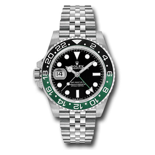 2022 Rolex GMT-Master II Sprite Green Black LEFTY Steel Watch 126720 VTNR |  eBay